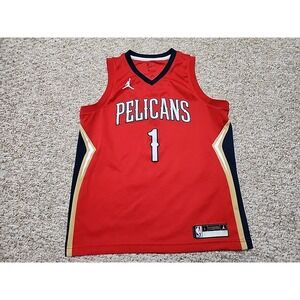 Zion Williamson #1 Kids Large (14-16) New Orleans Pelicans Jersey Nike Swingman
